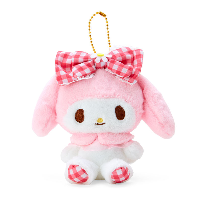 Japan Sanrio Plush Doll Keychain (Gingham)