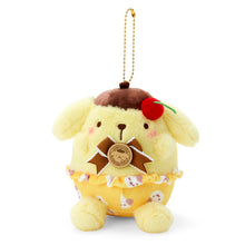 Load image into Gallery viewer, Japan Sanrio Pompompurin Plush Doll Keychain (Cherry)
